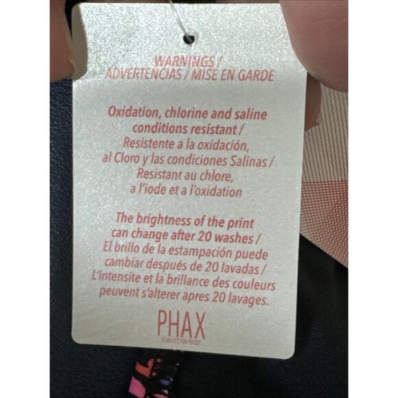 Phax Women's L Bikini Swim Bottom Black Multi Floral NWT - Picture 13 of 15